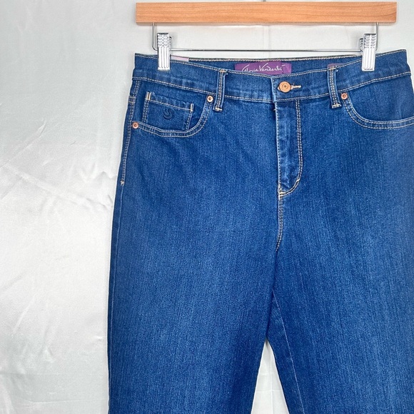 Gloria‎ Vanderbilt Classic Rise Tapered Leg Blue Women's Jeans Size 8P - Picture 2 of 14